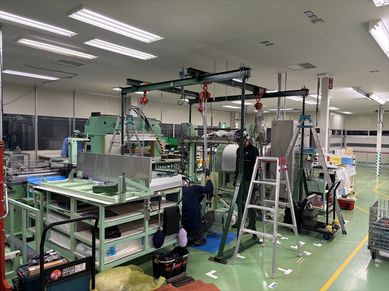 重量物搬入・組立・据付